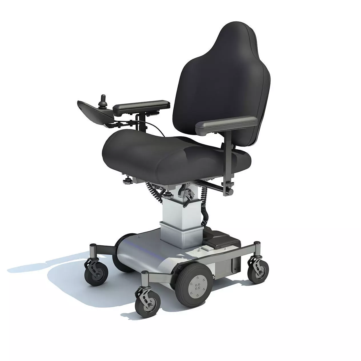 Electric Wheelchair 3D model_0