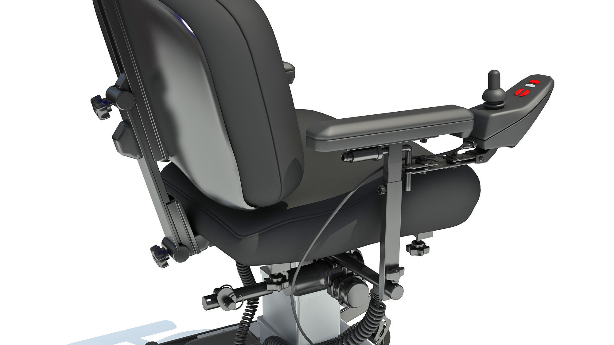 Electric Wheelchair 3D model_11
