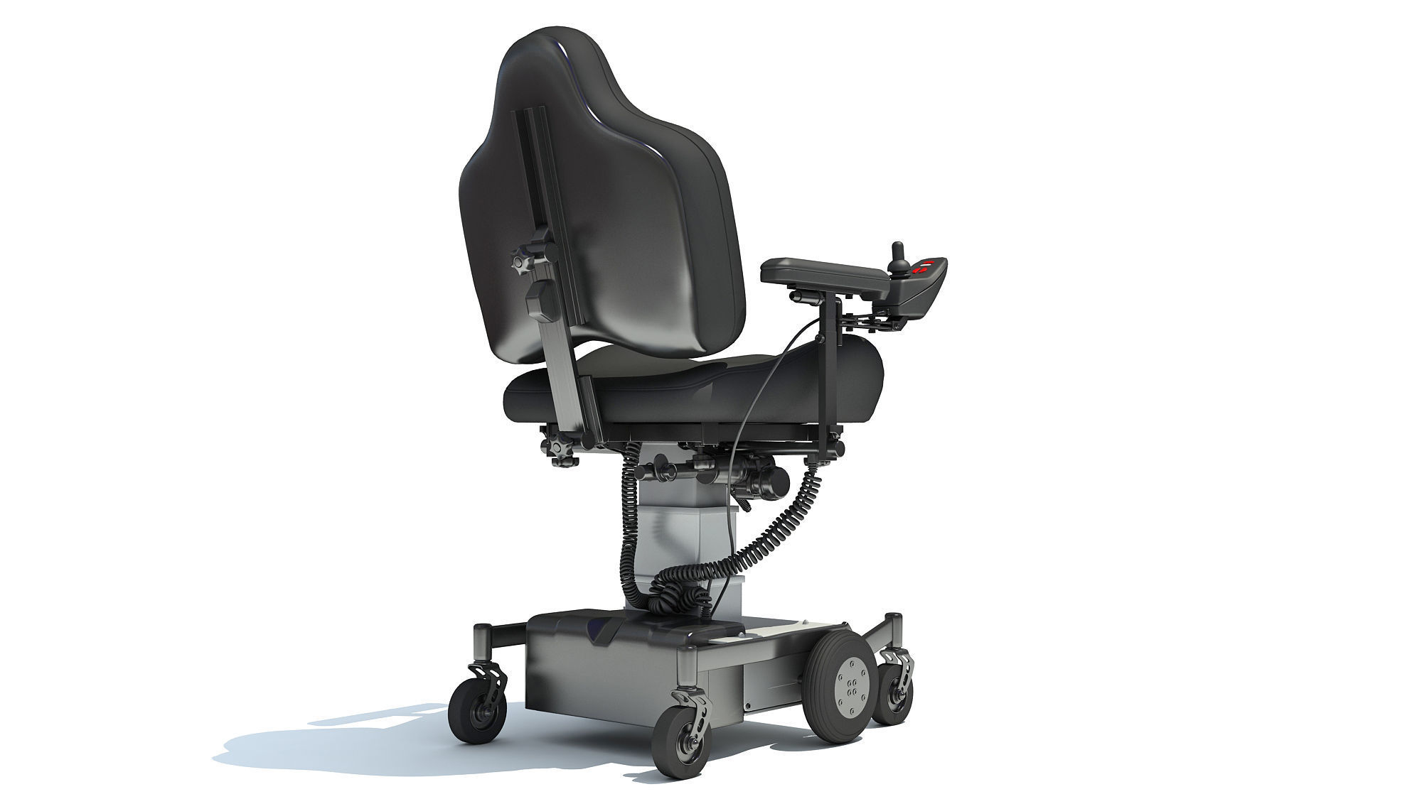 Electric Wheelchair 3D model_4
