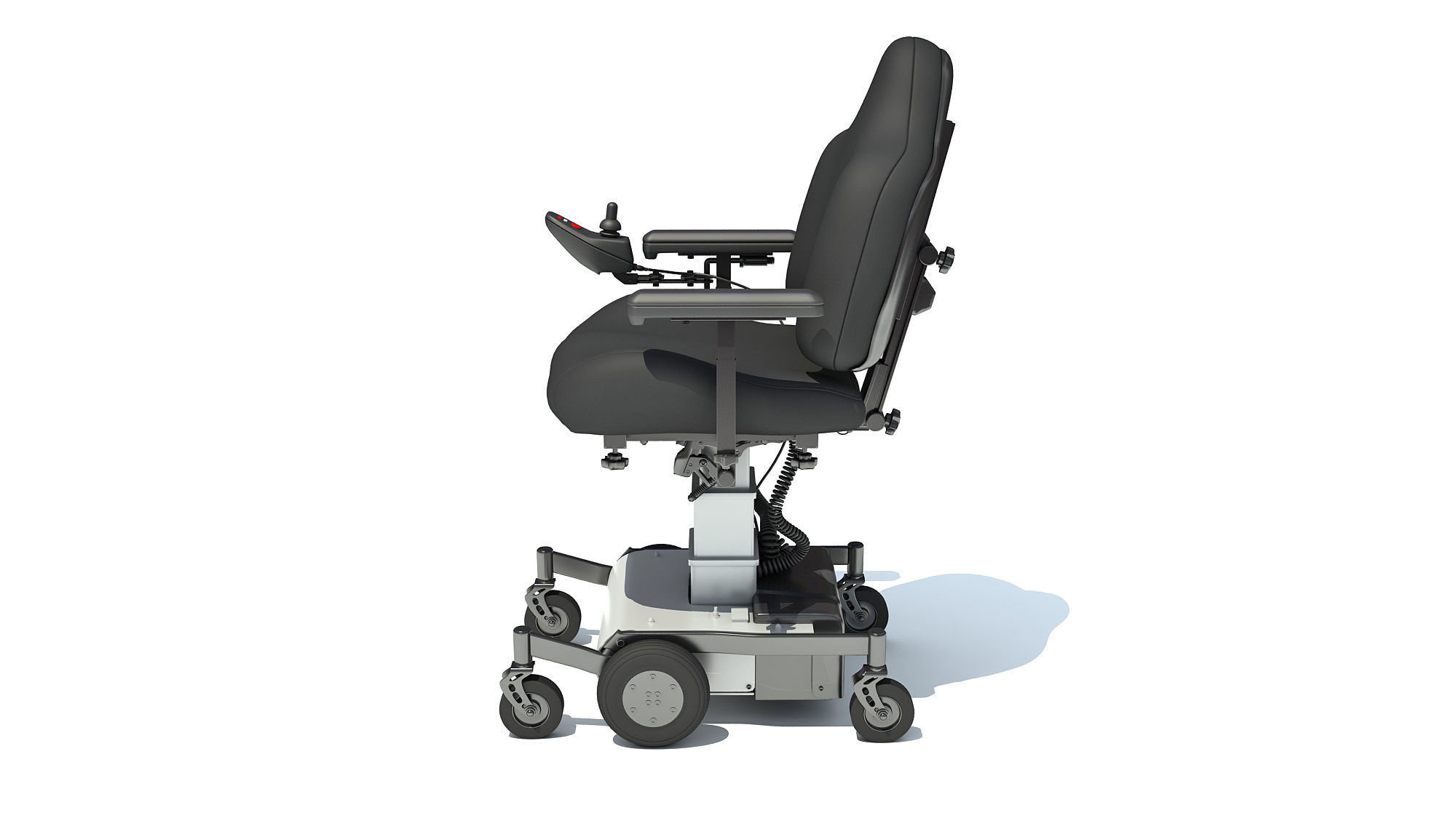 Electric Wheelchair 3D model_1