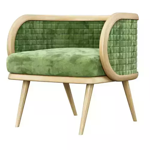 Victoria velour dining chair DC18  3D model