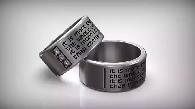 Eternity Wedding Band 3D print model