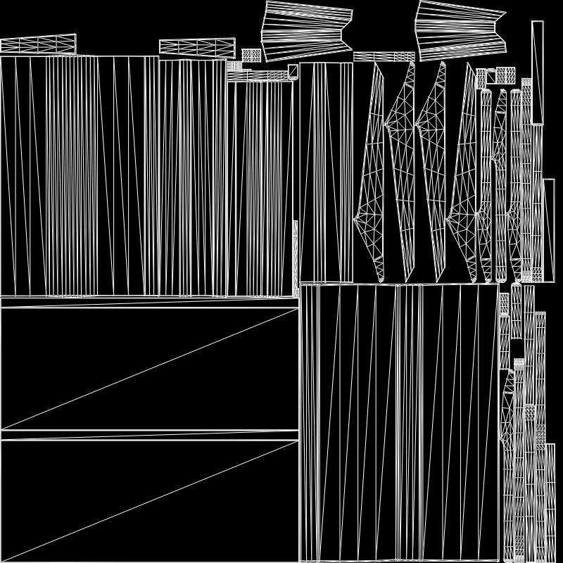 Fortuna Storage Coffee Table walnut Low-poly 3D model_6
