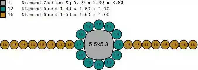 halo 5 sapphire and diamond engagement ring