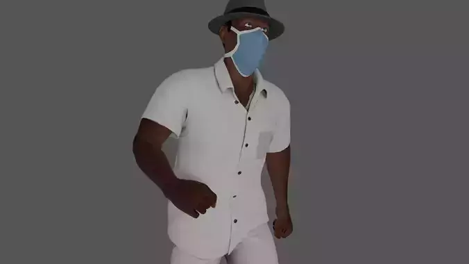Rigged Male Character 25 3D model