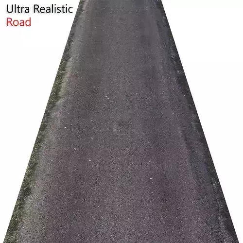 Ultra realistic Asphalt road HQ 3D model