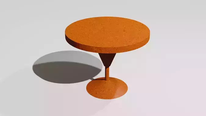 Wood coffee table 3D model