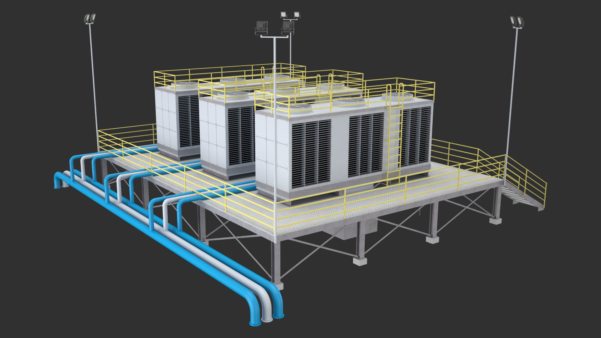 Industrial Air Conditioning 1 3D model_1