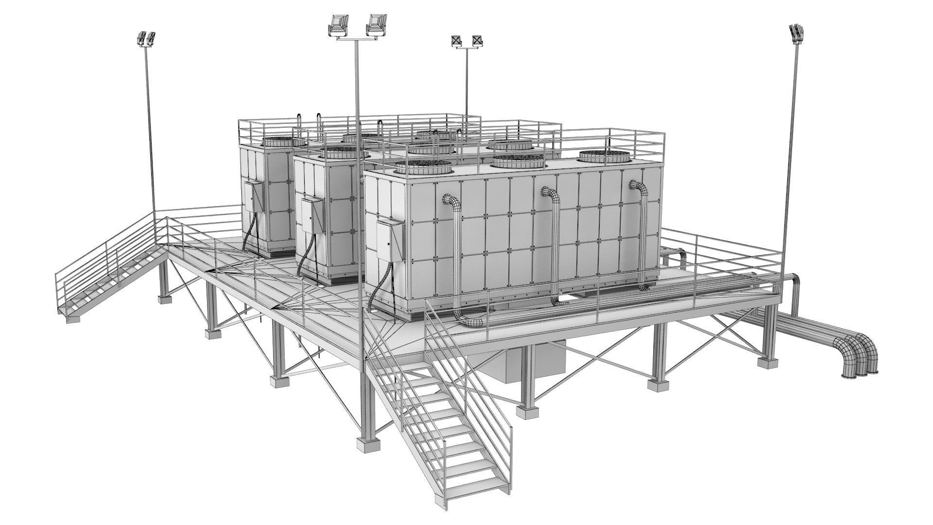 Industrial Air Conditioning 1 3D model_8