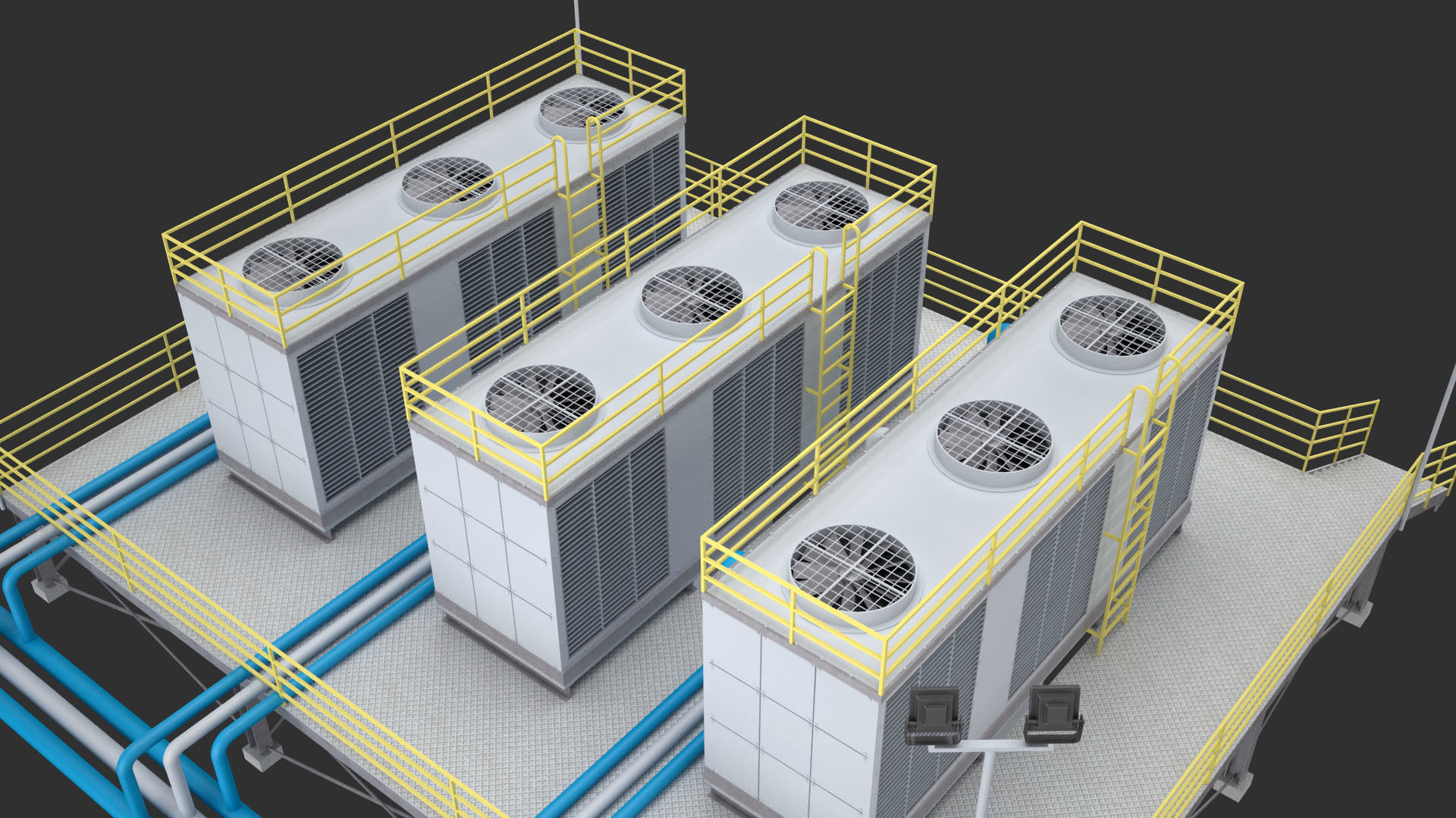 Industrial Air Conditioning 1 3D model_4