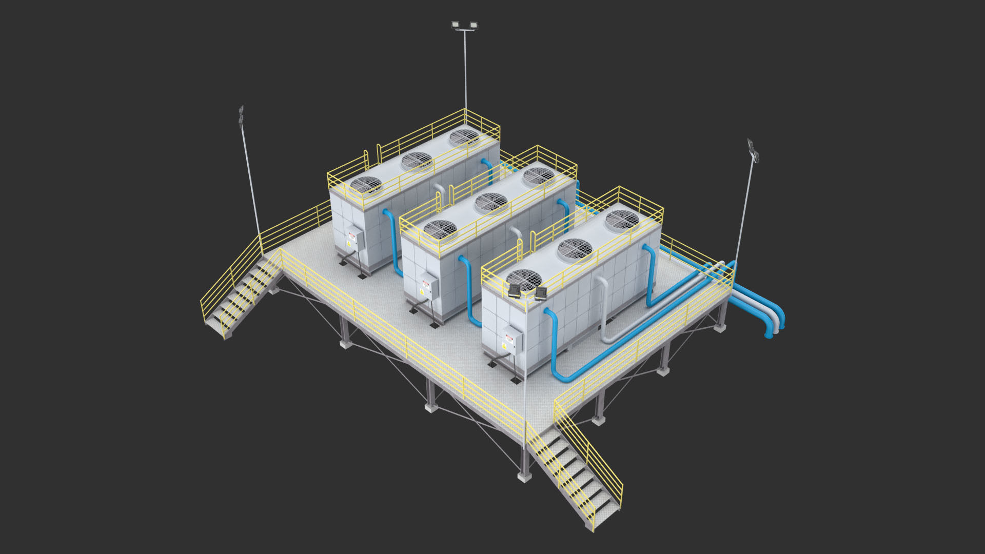 Industrial Air Conditioning 1 3D model_5