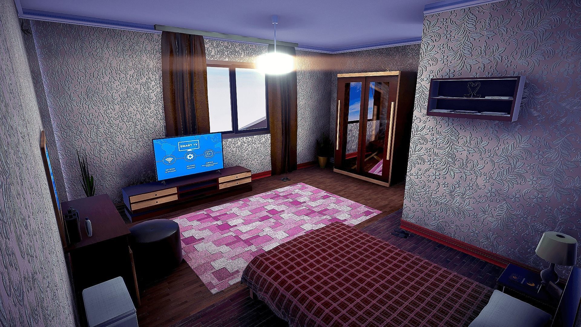 Realistic House Interior and Exterior Low-poly 3D model_23