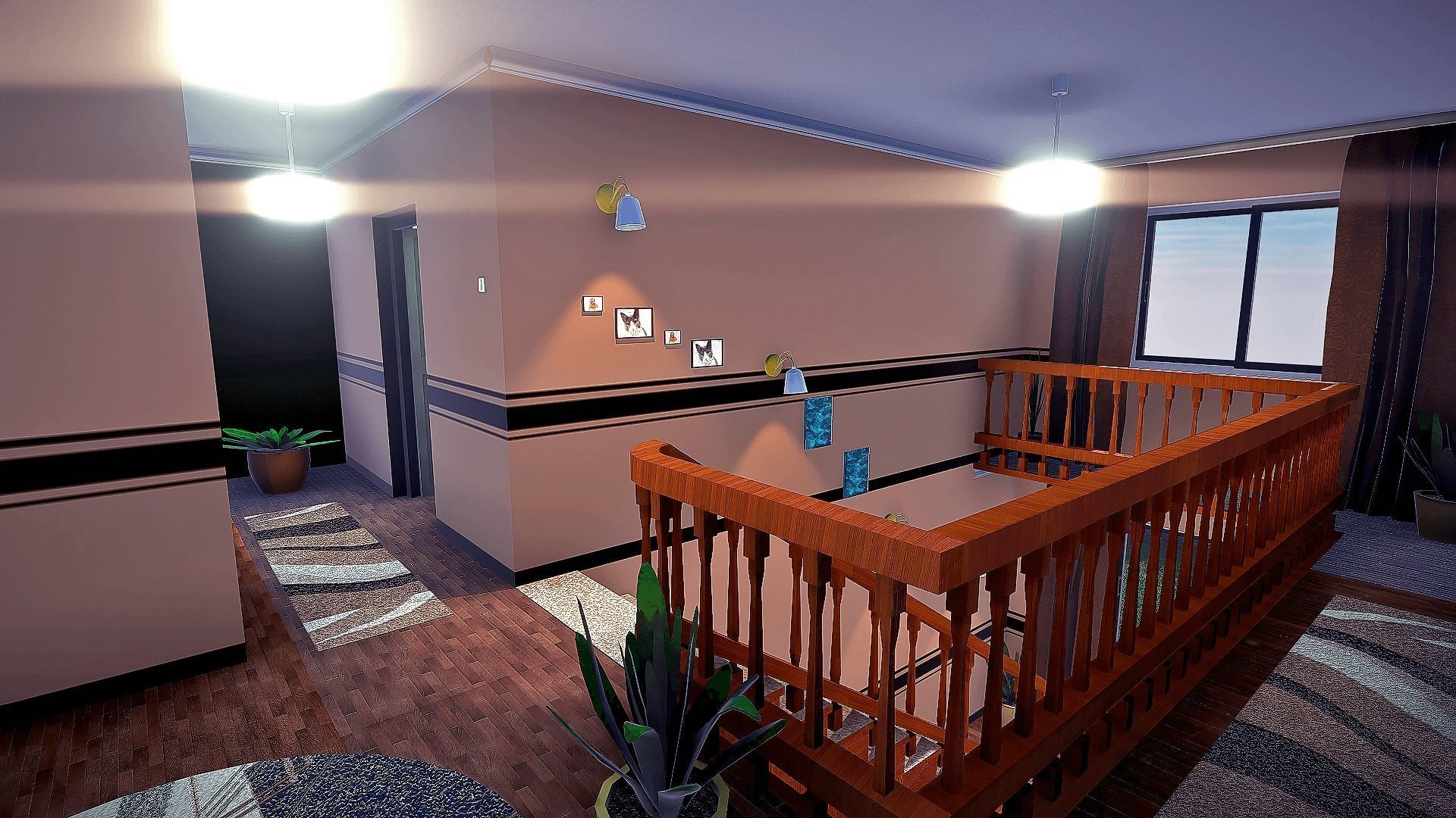Realistic House Interior and Exterior Low-poly 3D model_3