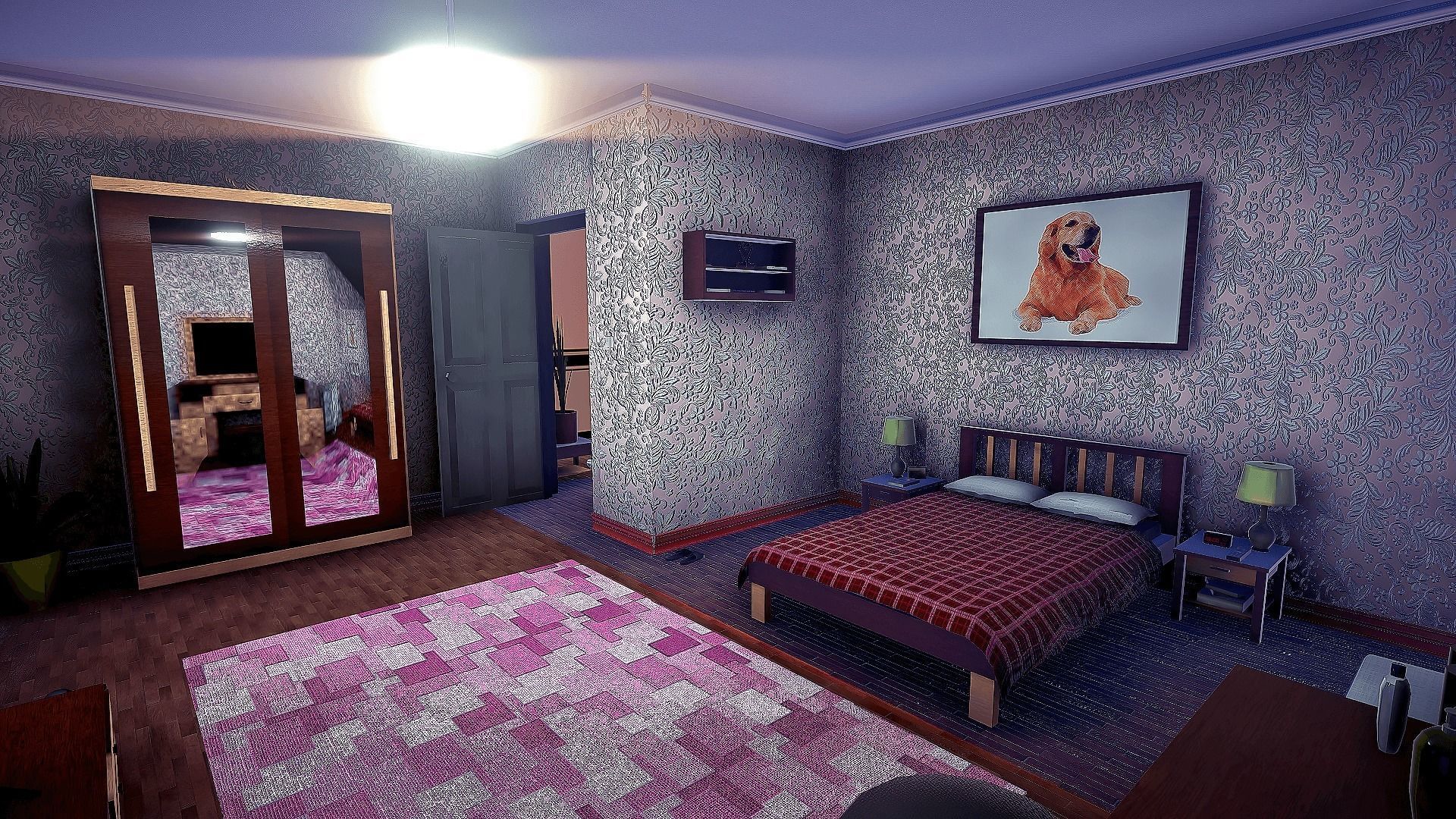 Realistic House Interior and Exterior Low-poly 3D model_8