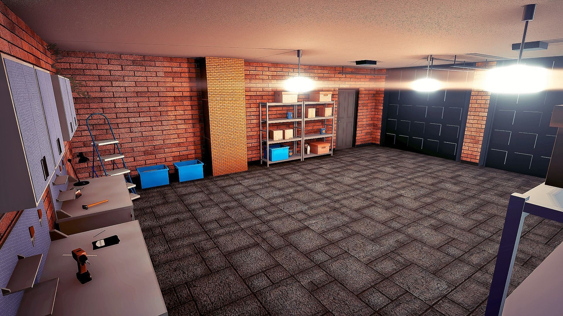 Realistic House Interior and Exterior Low-poly 3D model_13