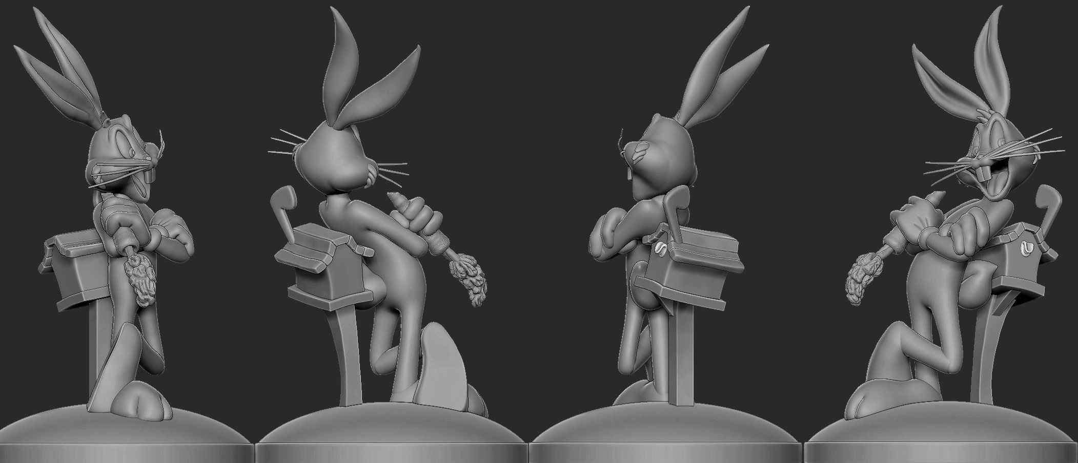 Bugs Bunny 3D print model_10