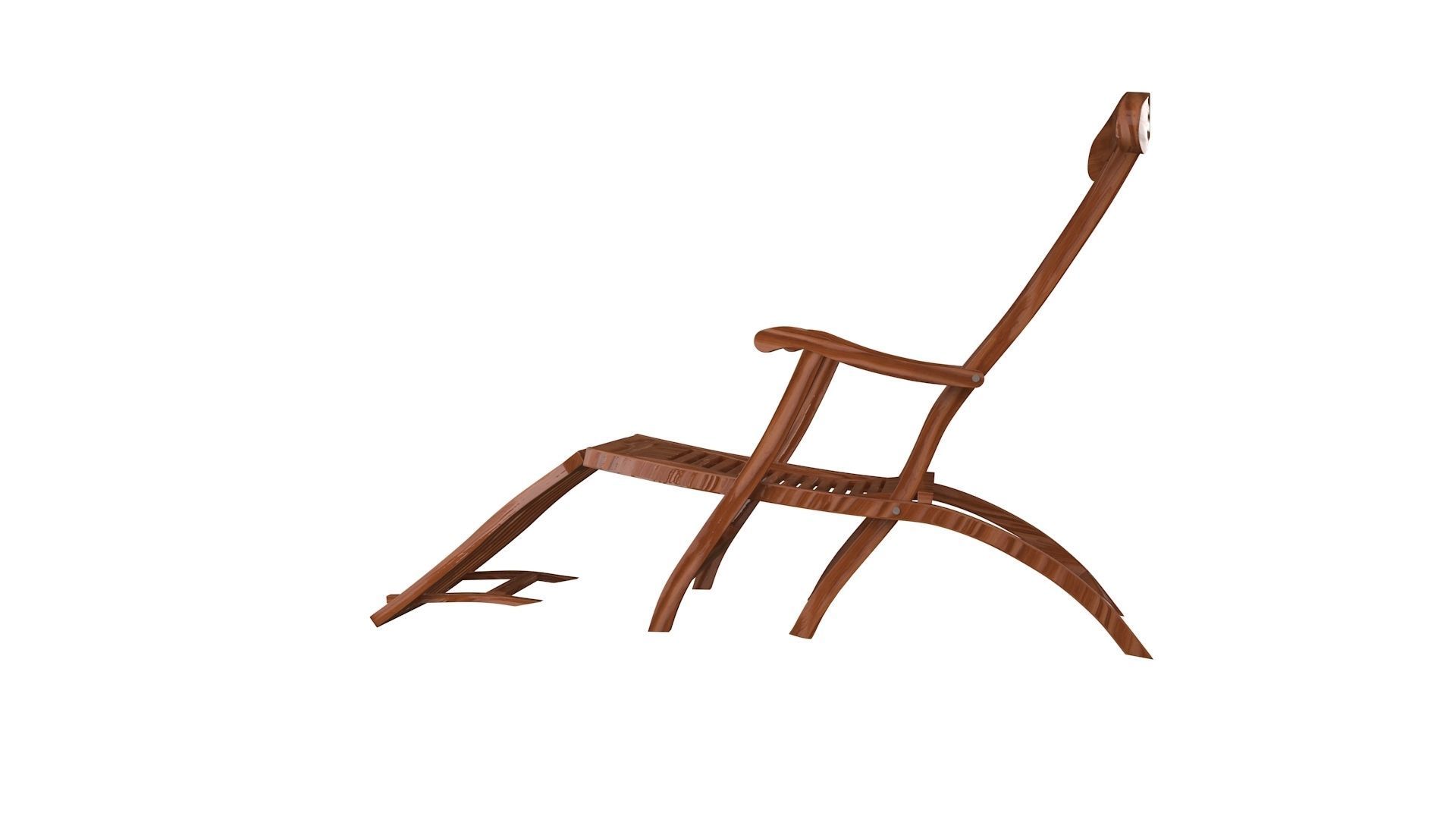 Titanic folding Chair 3D model_6