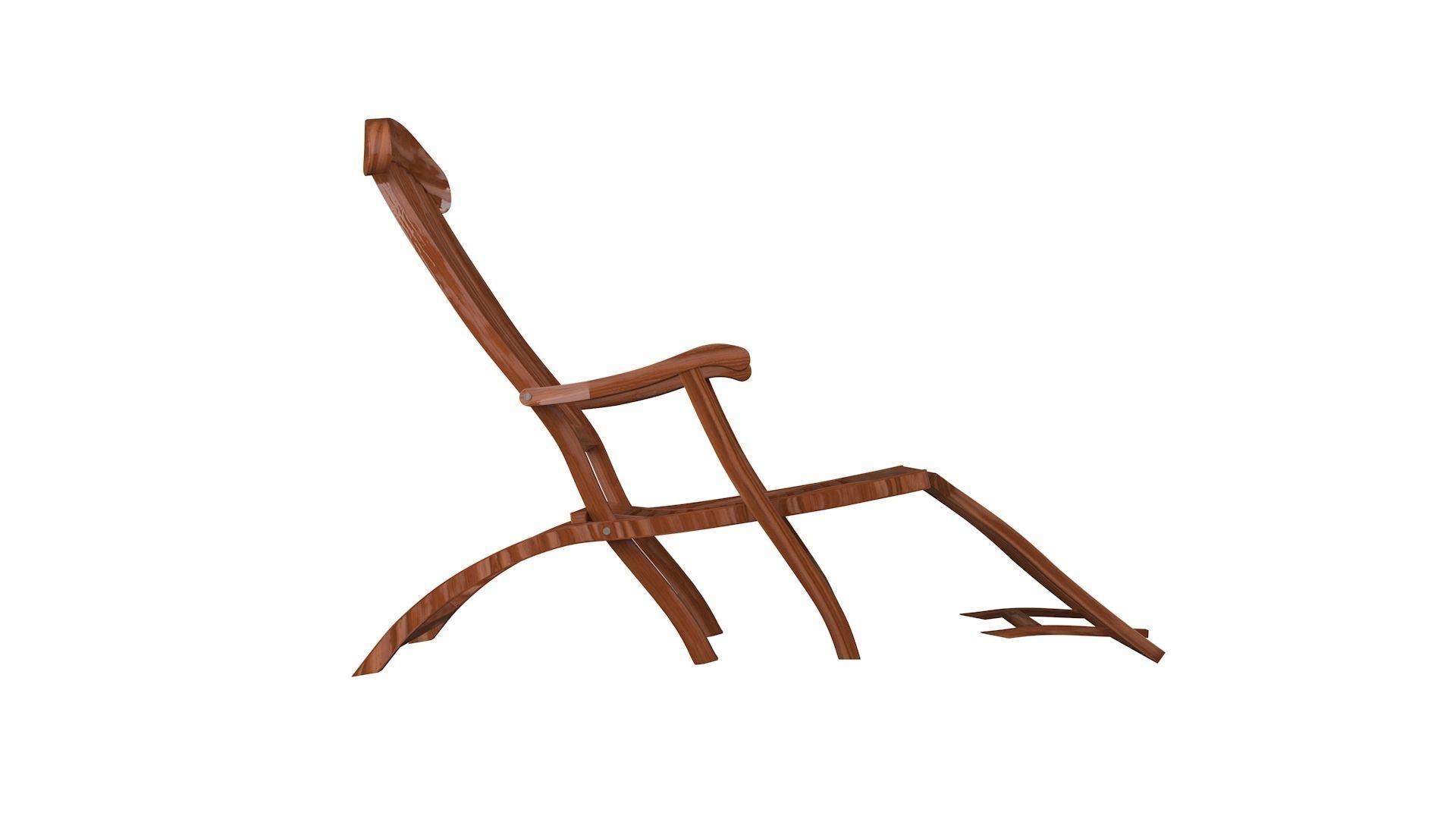 Titanic folding Chair 3D model_11