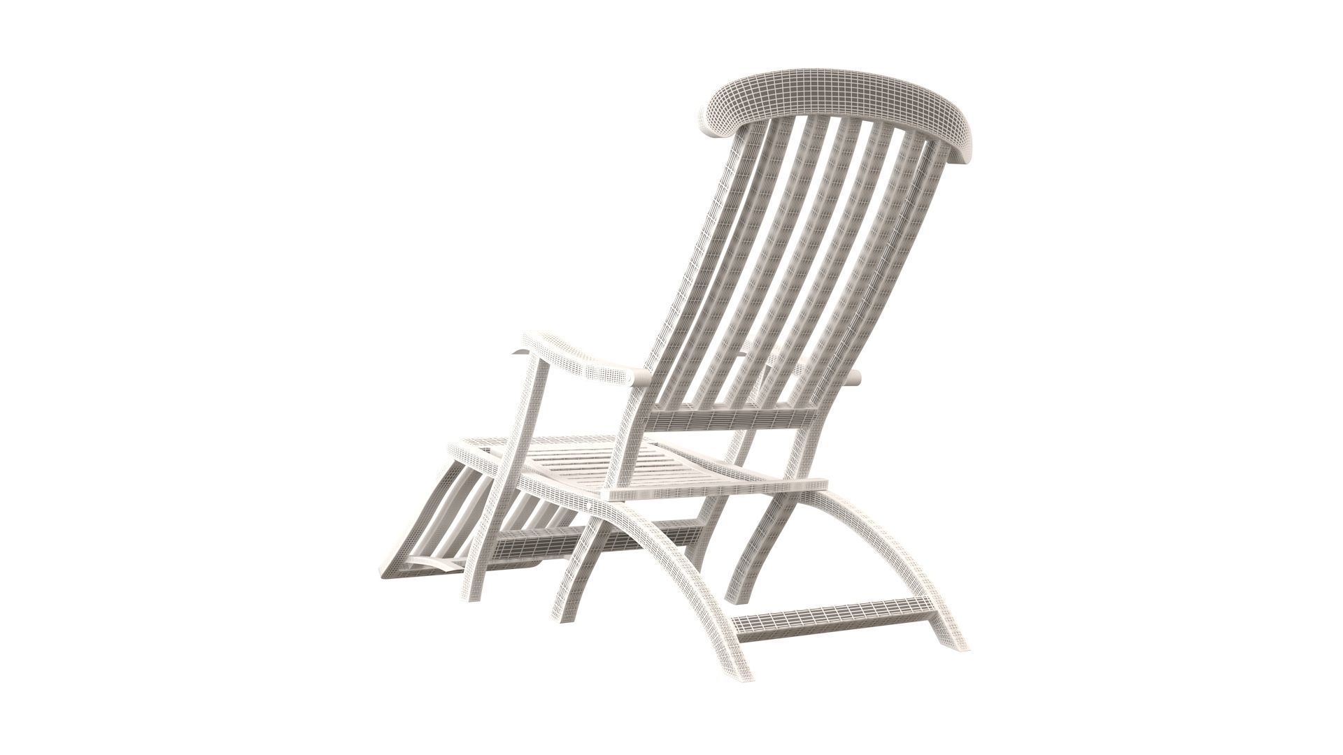 Titanic folding Chair 3D model_17