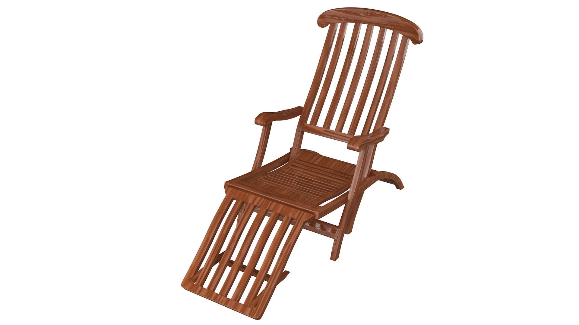 Titanic folding Chair 3D model_4