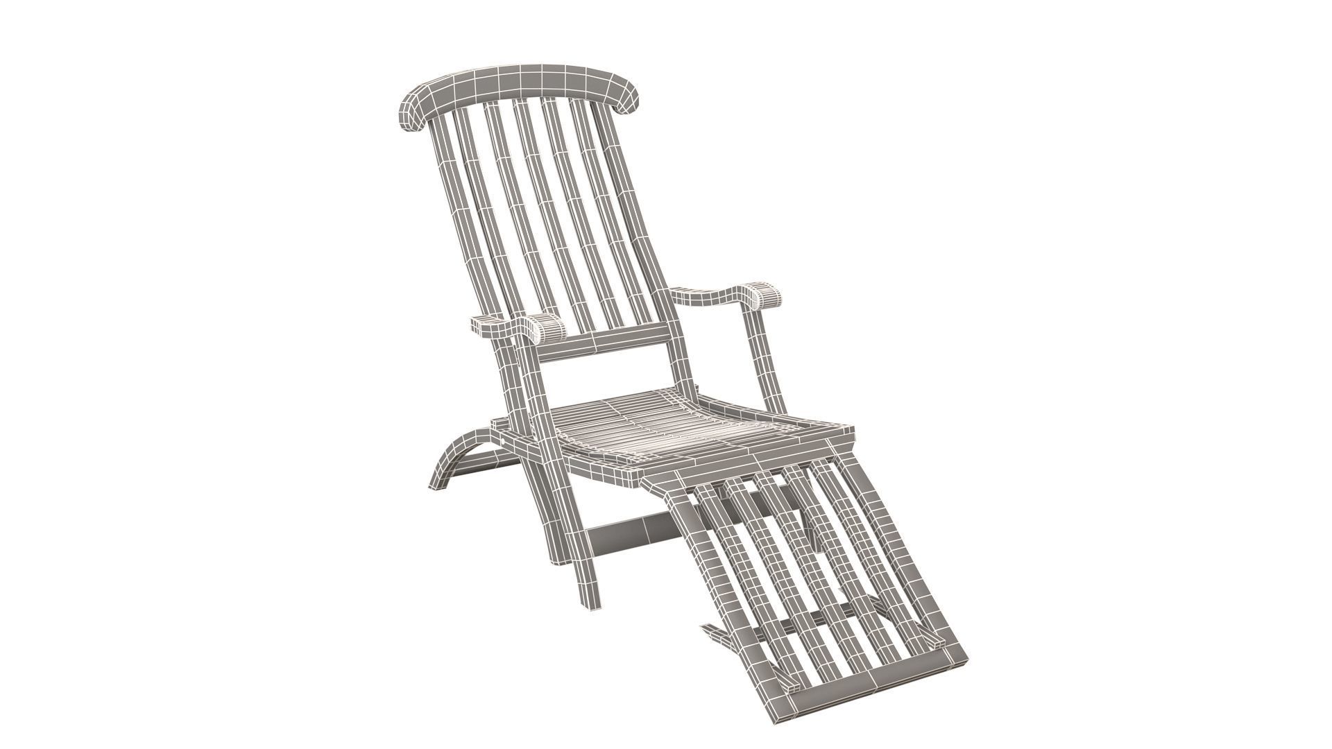 Titanic folding Chair 3D model_15