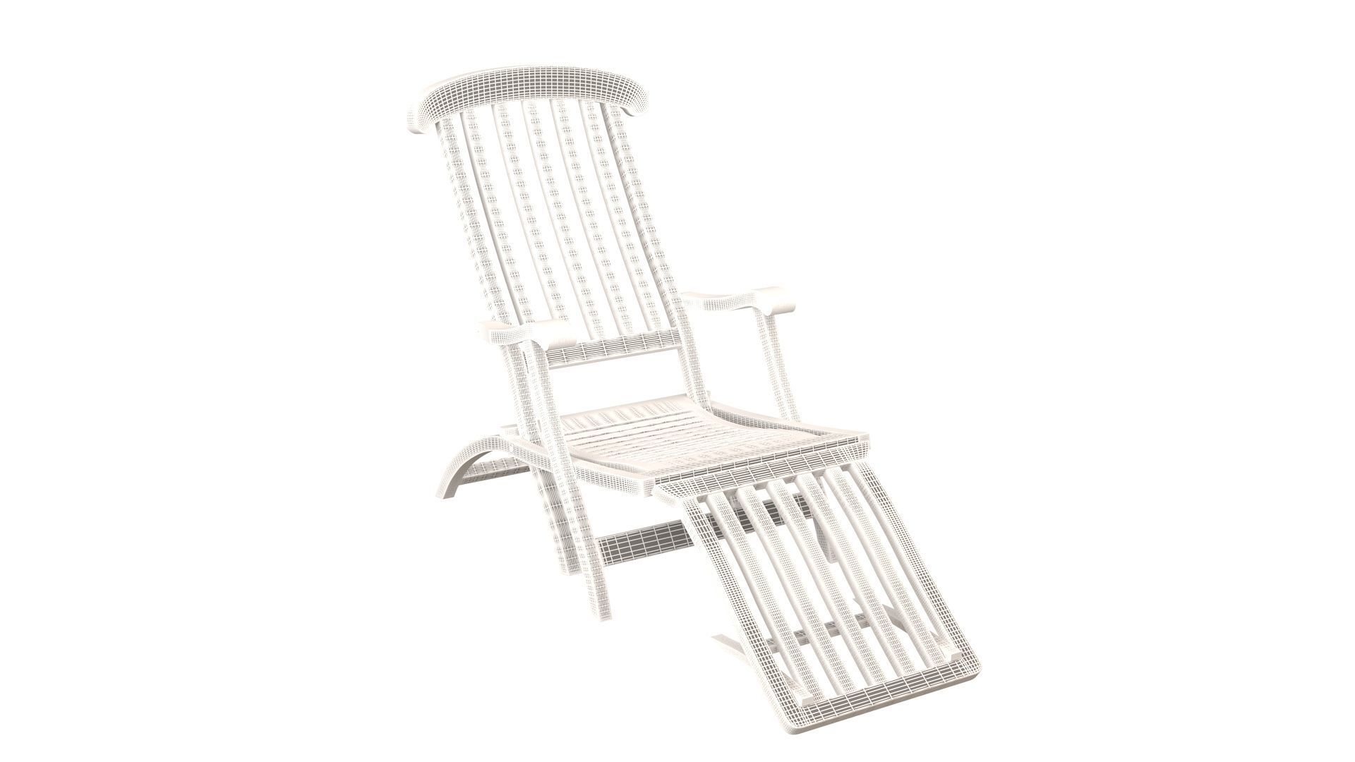 Titanic folding Chair 3D model_14