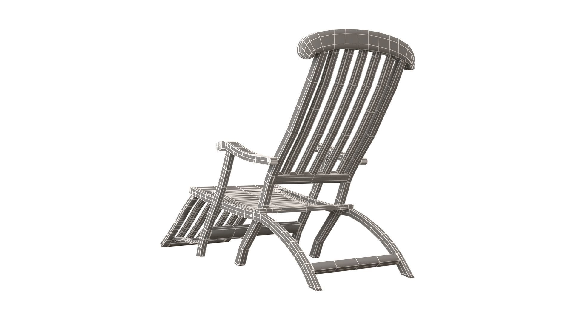 Titanic folding Chair 3D model_16