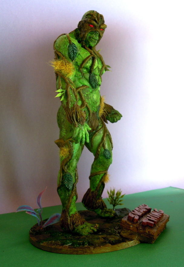 Swamp Thing figurine with base 3D print model_3