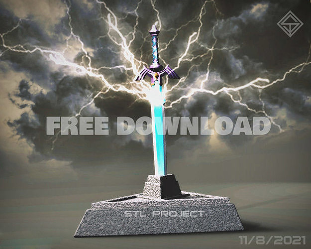 Warrior Sword Free 3D print model