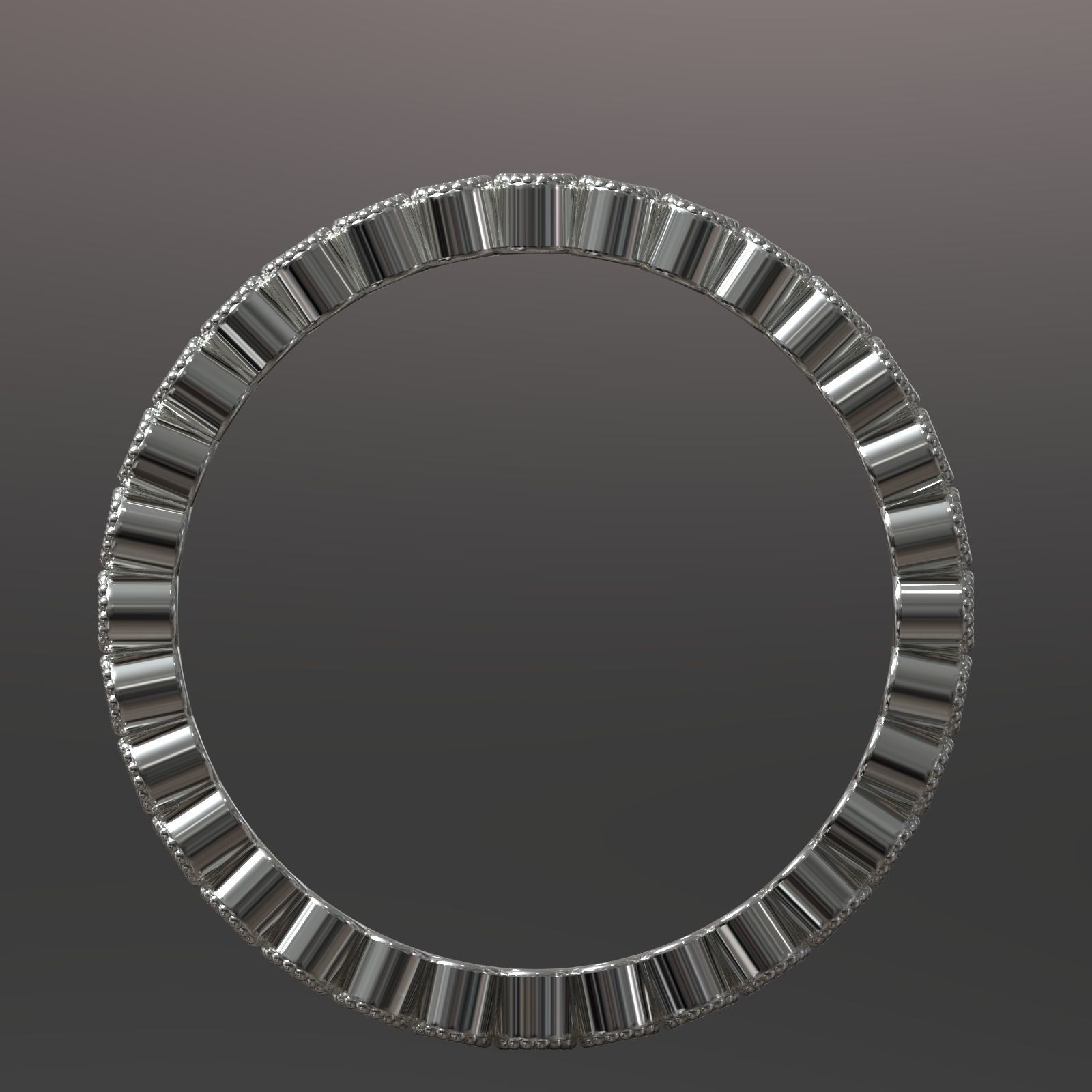 milligrain ring 3D print model_3