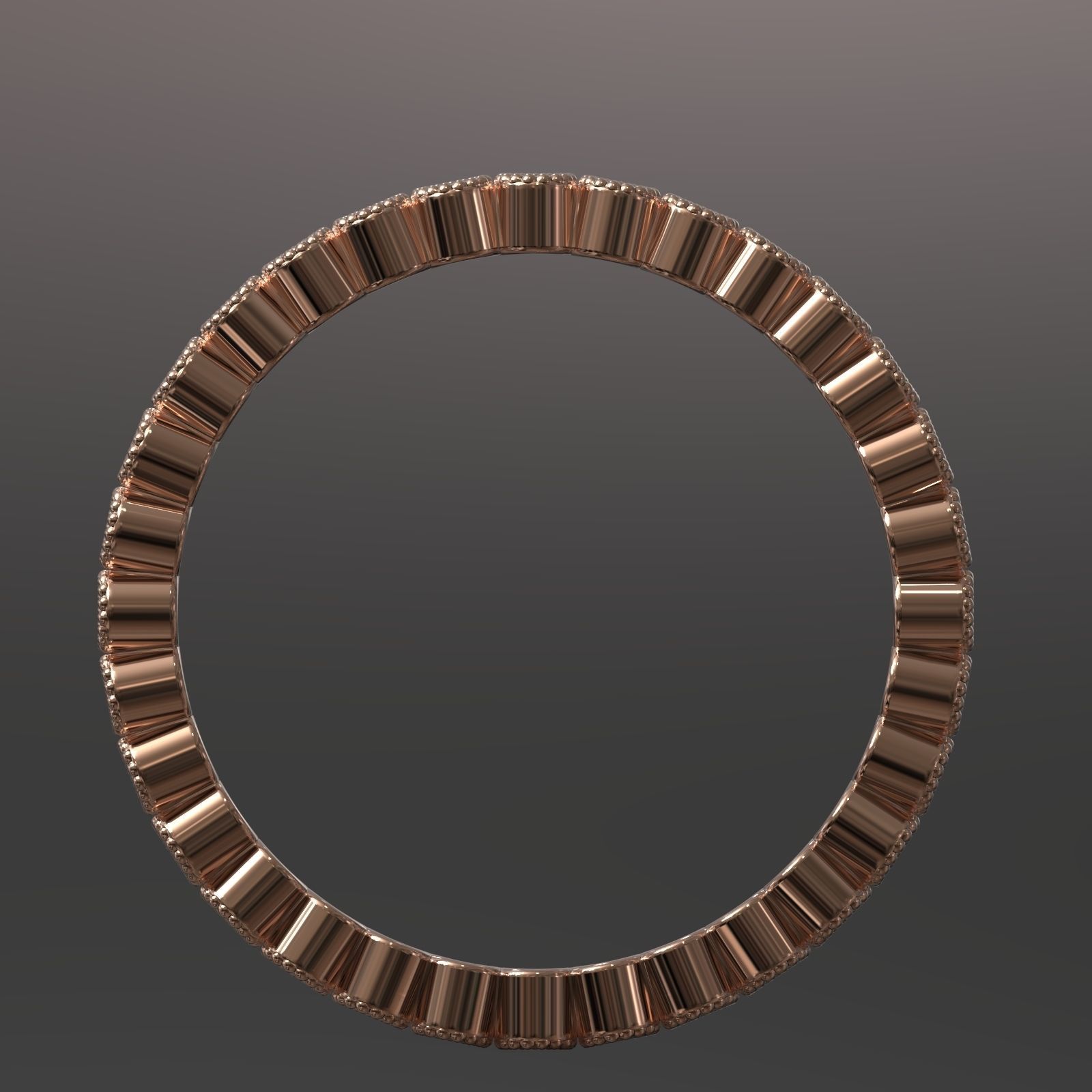 milligrain ring 3D print model_2