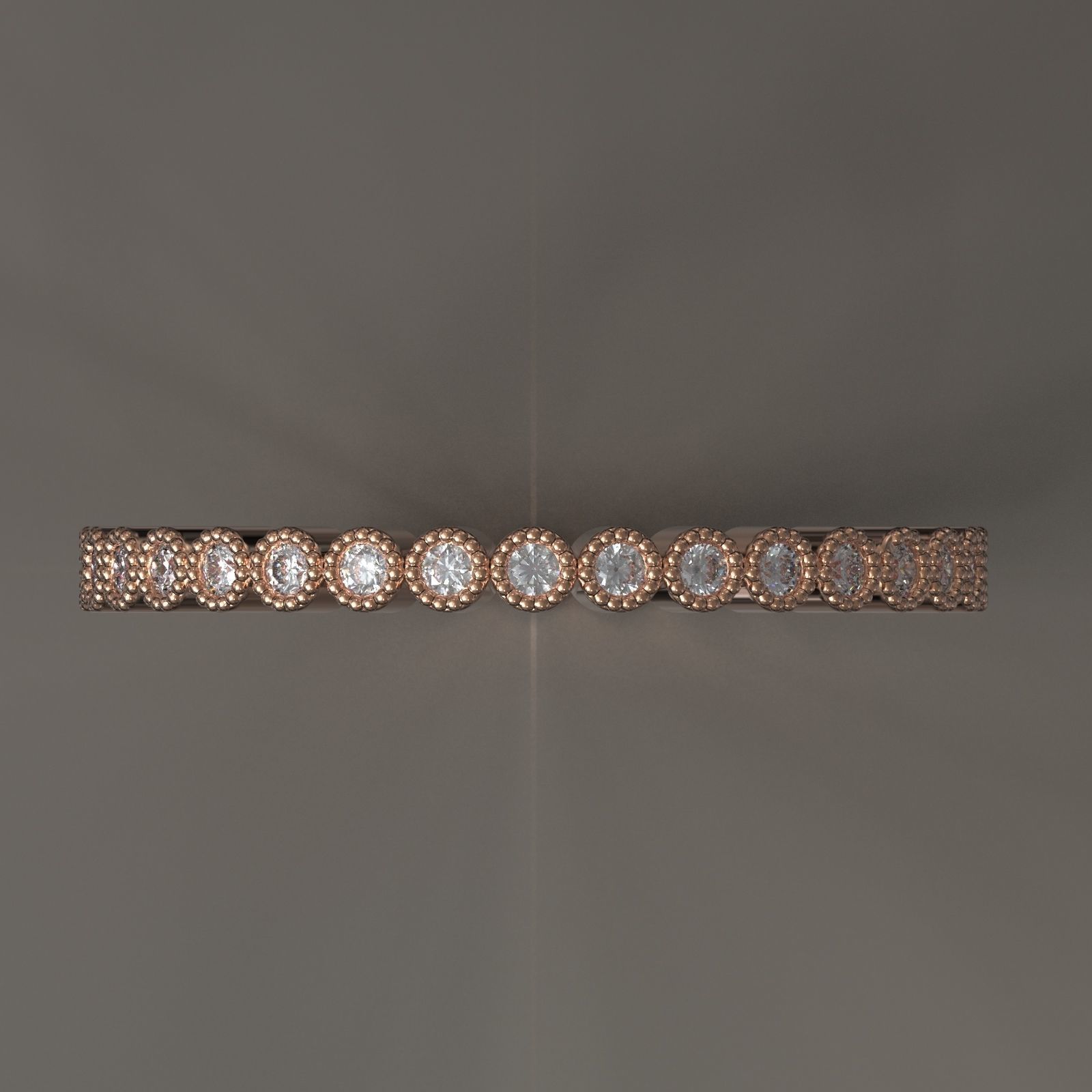 milligrain ring 3D print model_1