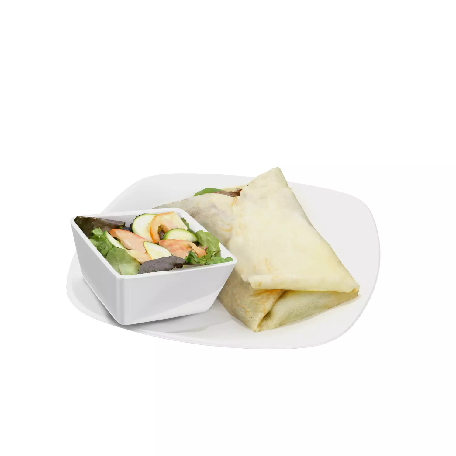 Cheese steak Low-poly 3D model_0