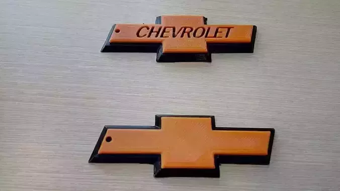 Chevrolet logo keychain 3D print model 3D print model 3D print model