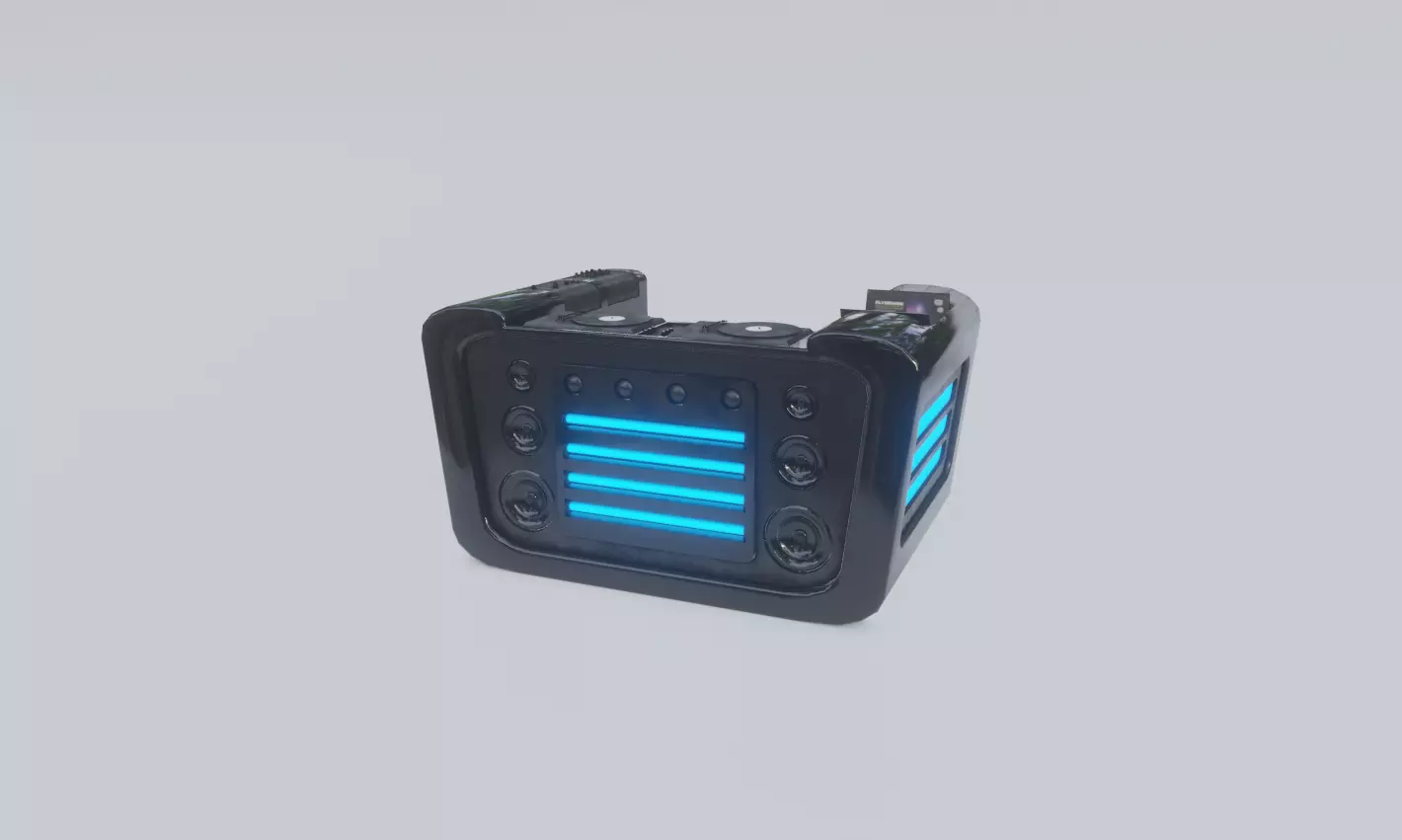 Ultron DJ Desk Low-poly 3D model_0
