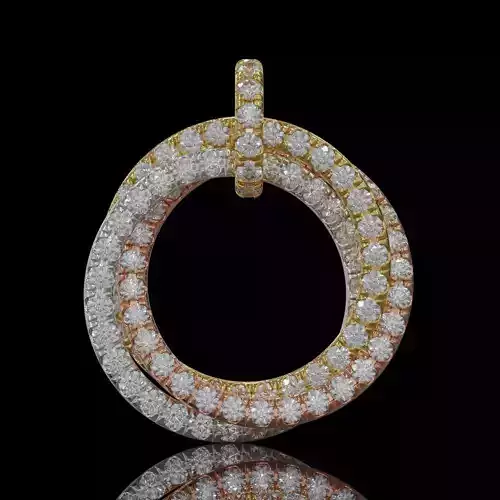 Three color pendants 3D print model