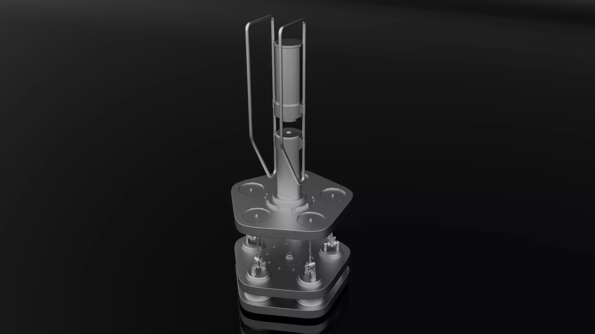 Silandr rocket launcher Low-poly 3D model