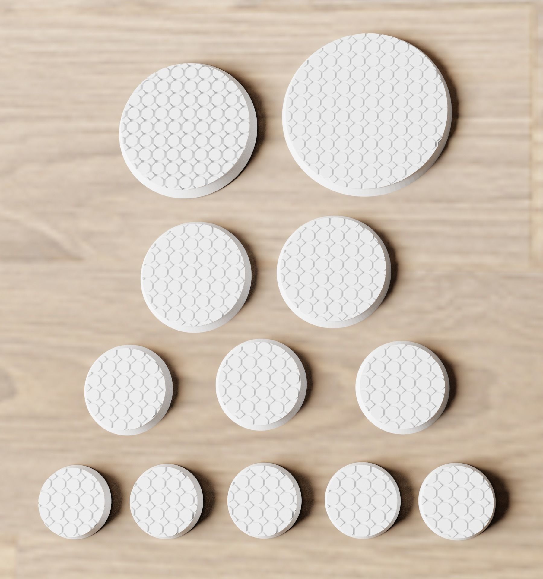 Geometric Tiles Base Set 3D print model_1