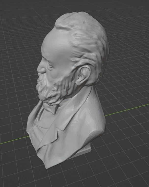 Victor Hugo 3D print model_7