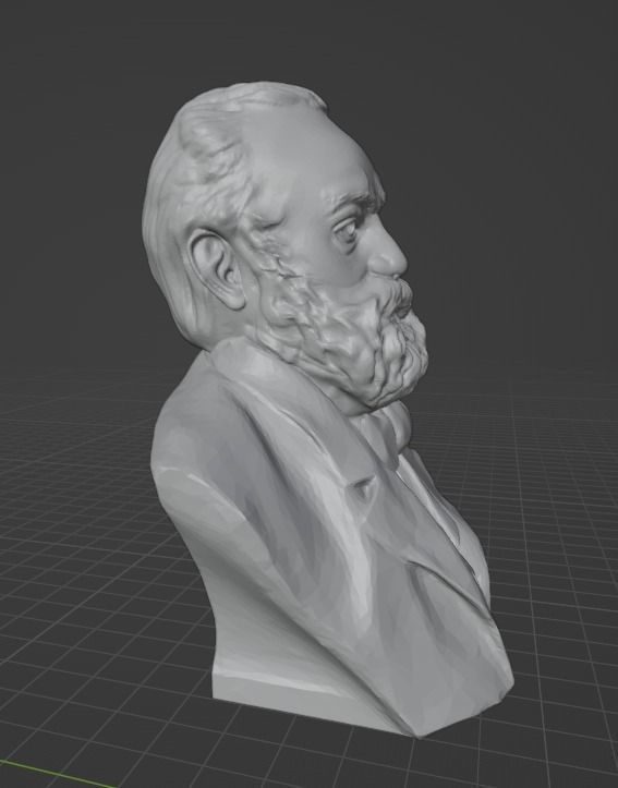 Victor Hugo 3D print model_4