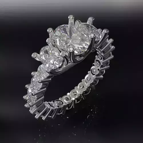 tree stone engagament ring