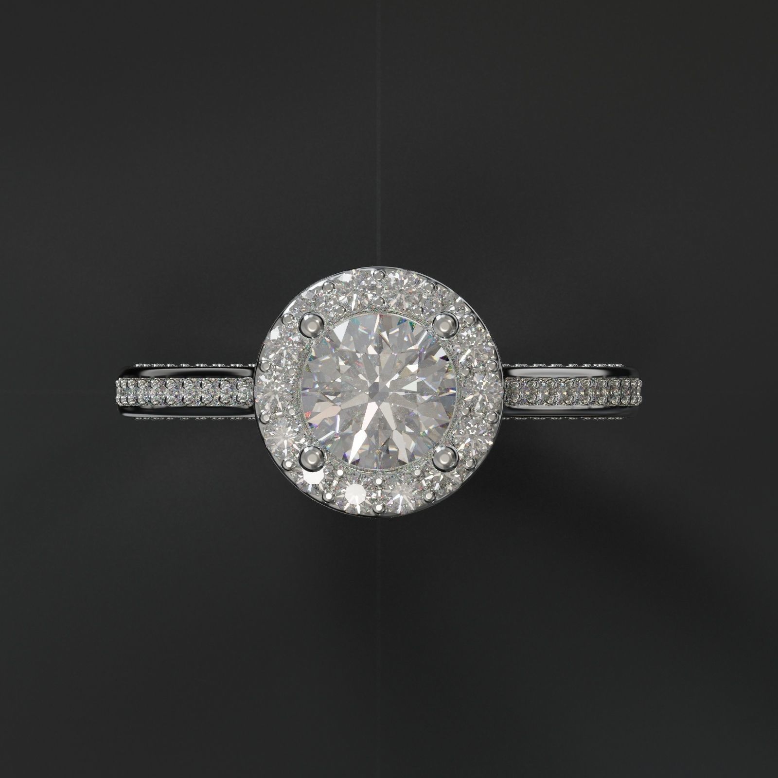 engagament ring 3D print model_1