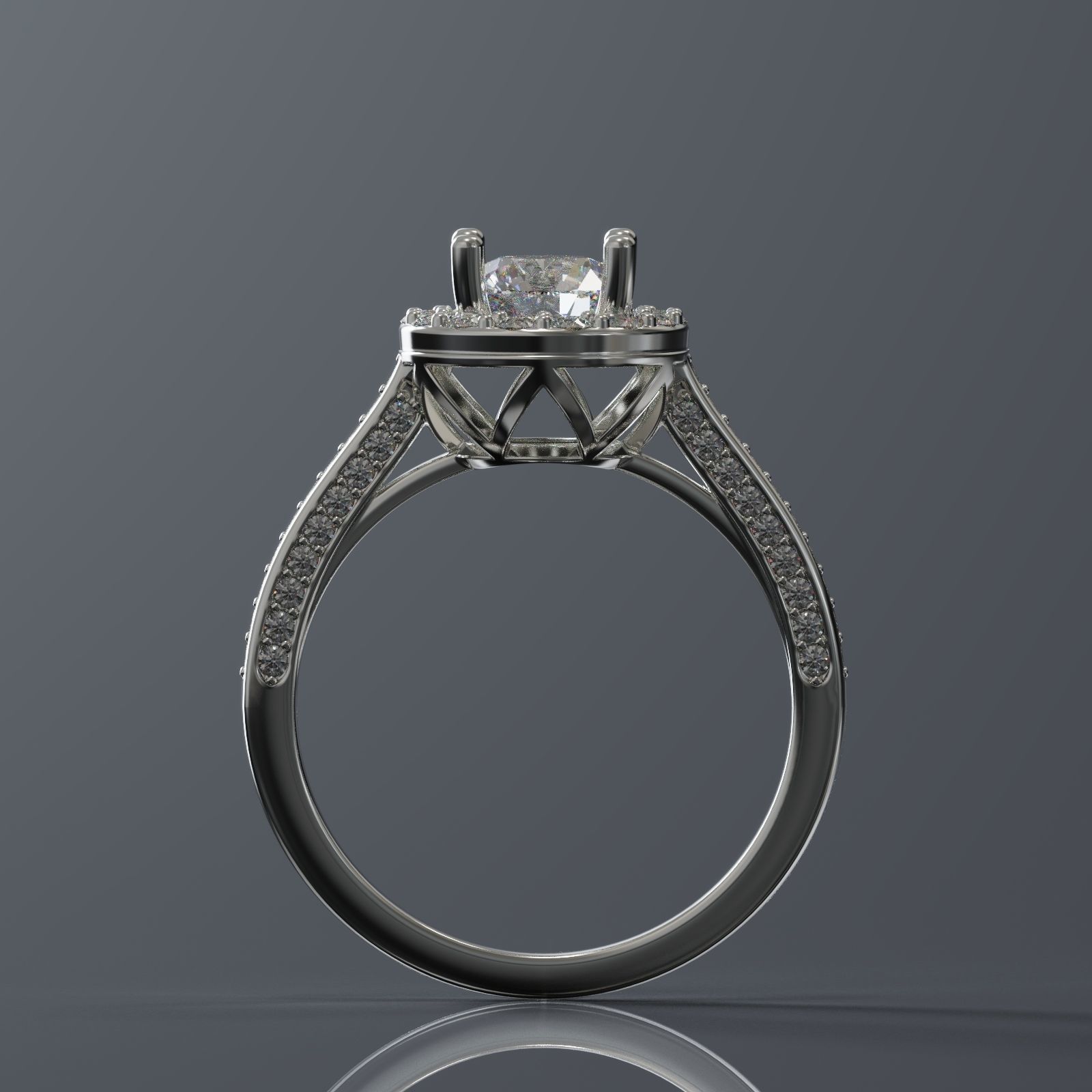 engagament ring 3D print model_3