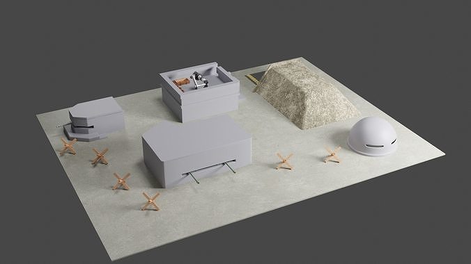 War Pillboxes 3D print model