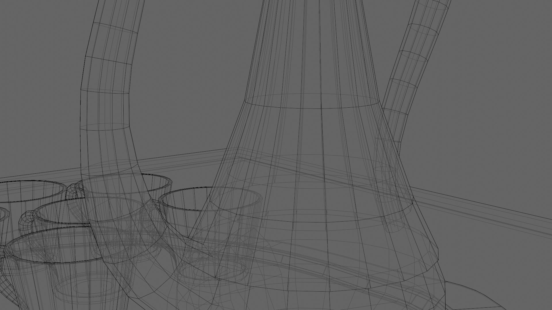 16 Piece Persian Tea Set 3D model_16