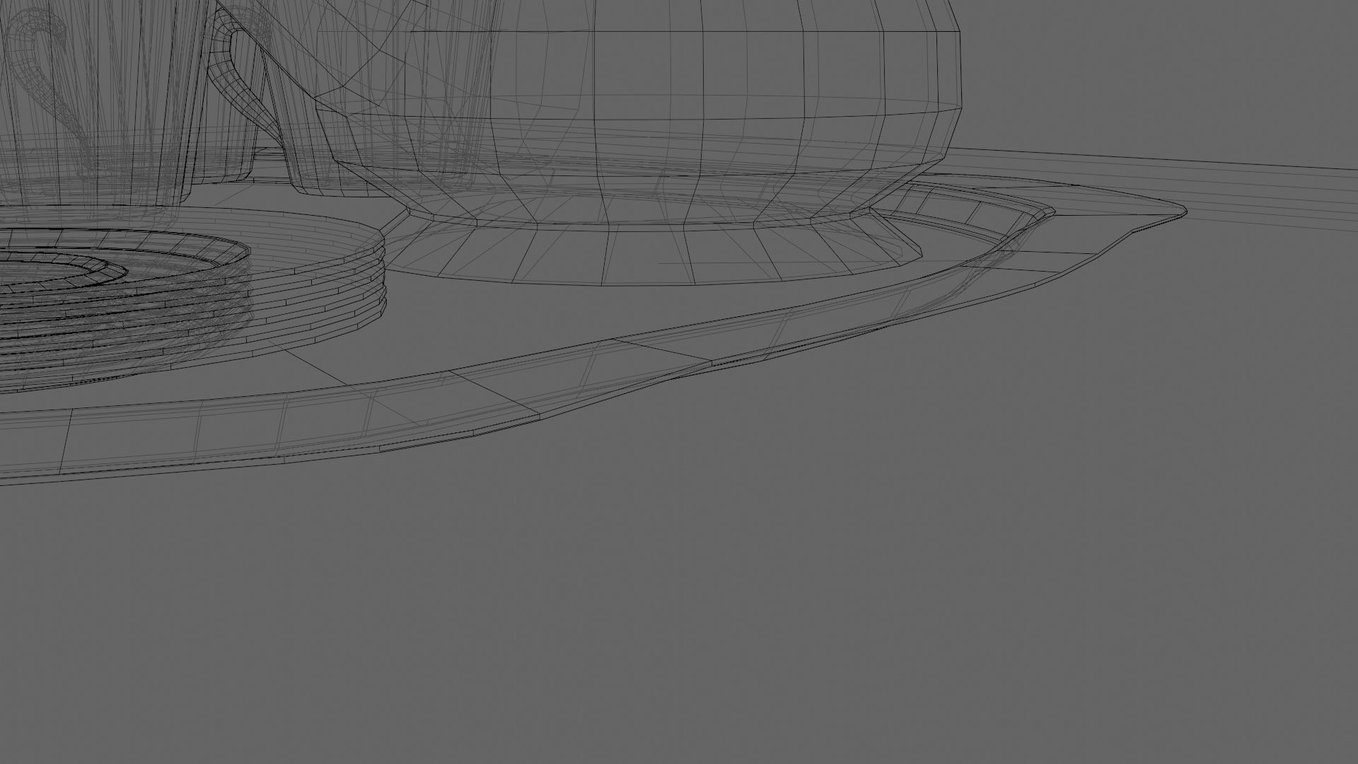 16 Piece Persian Tea Set 3D model_15