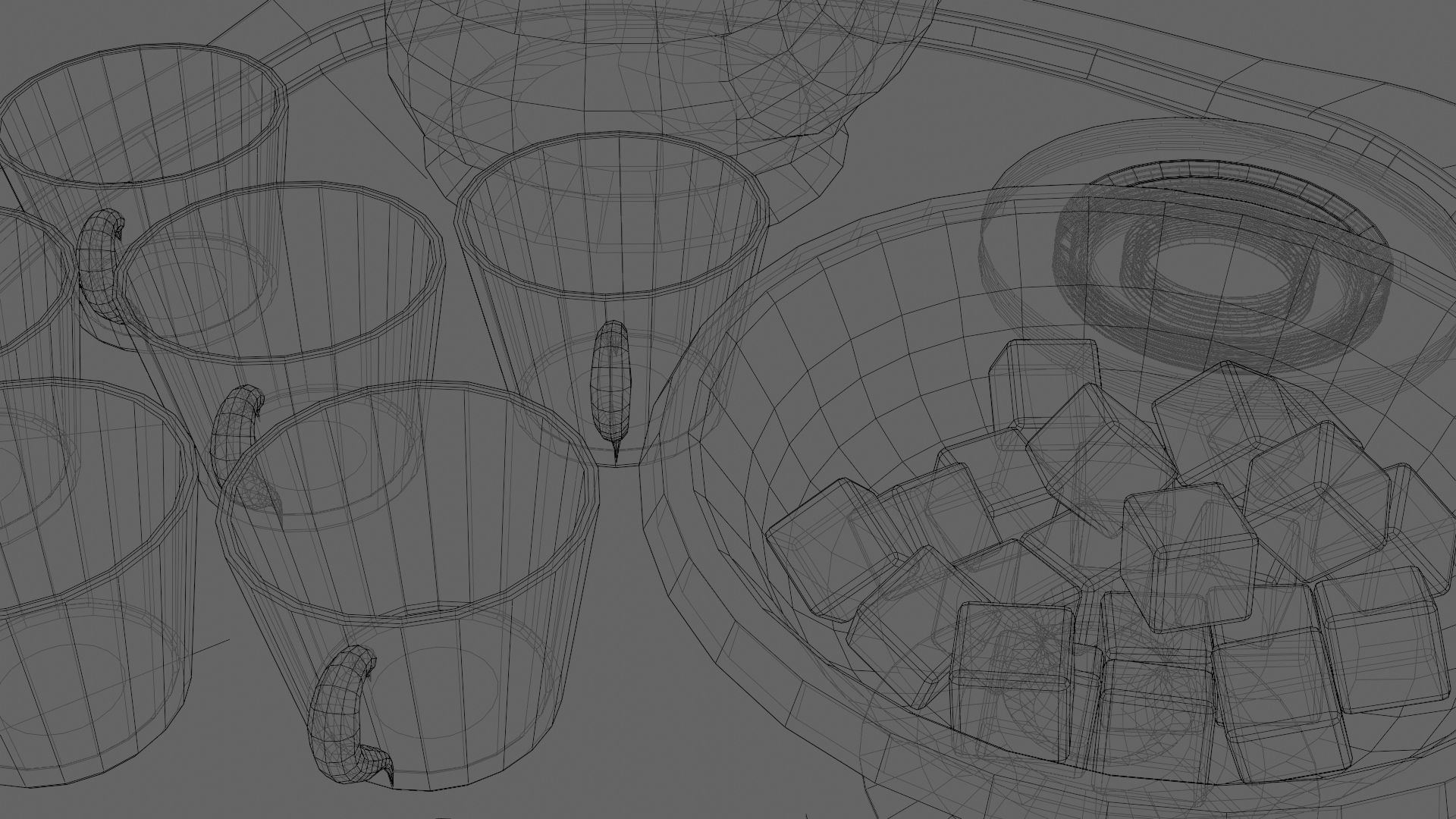 16 Piece Persian Tea Set 3D model_13