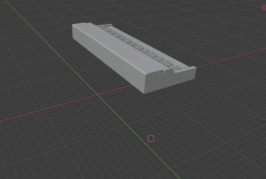 Piano Keyboard Low-poly 3D model_1