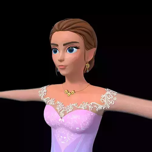 Princess and Dragon Rigged