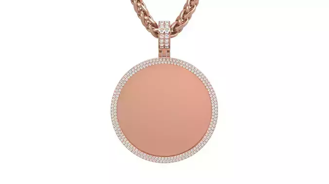 Picture pendant 1-2 inch N 3 3D print model